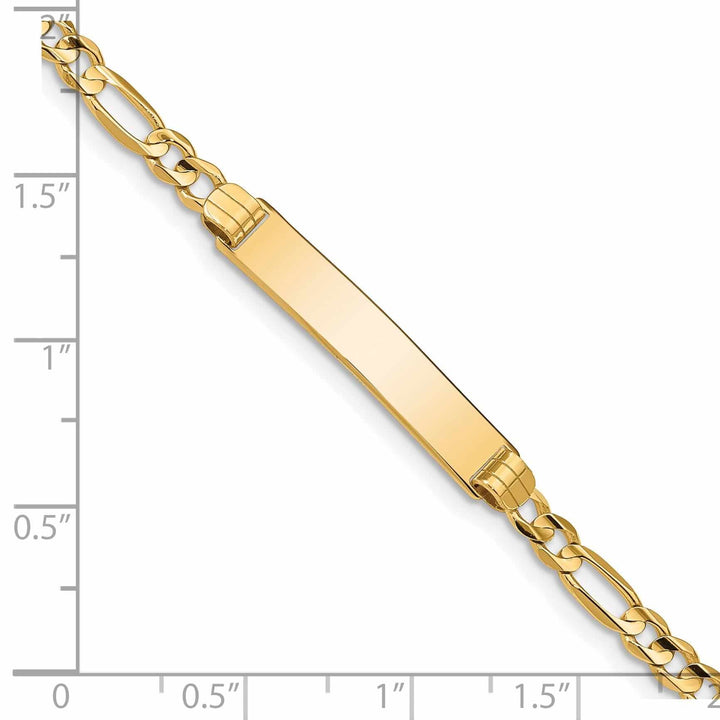 14k Gold Figaro ID Bracelet