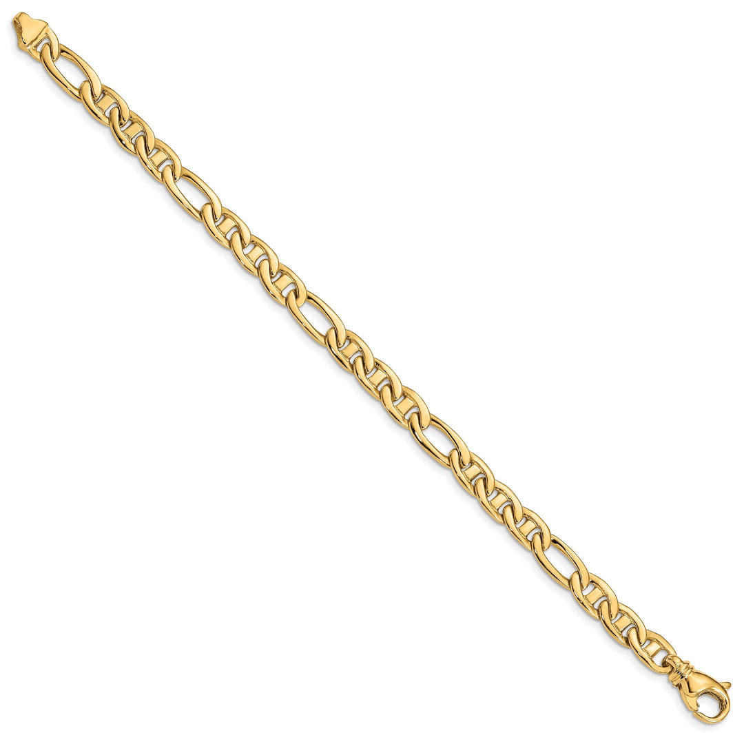 14k Yellow Gold 6.50mm Flat Anchor Link Chain