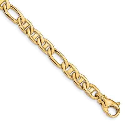 14k Yellow Gold 6.50mm Flat Anchor Link Chain at $ 1220.89 only from Jewelryshopping.com