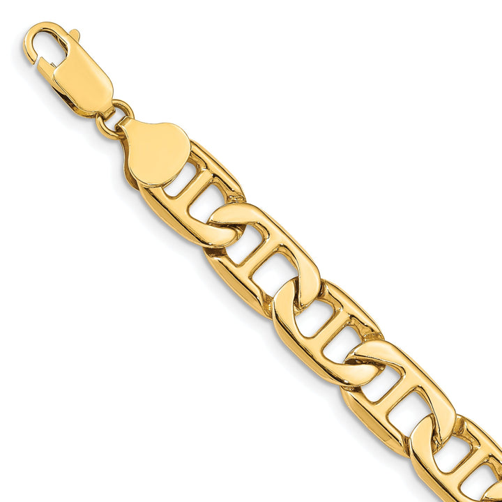 14k Yellow Gold 8.75mm Fancy Anchor Link Chain