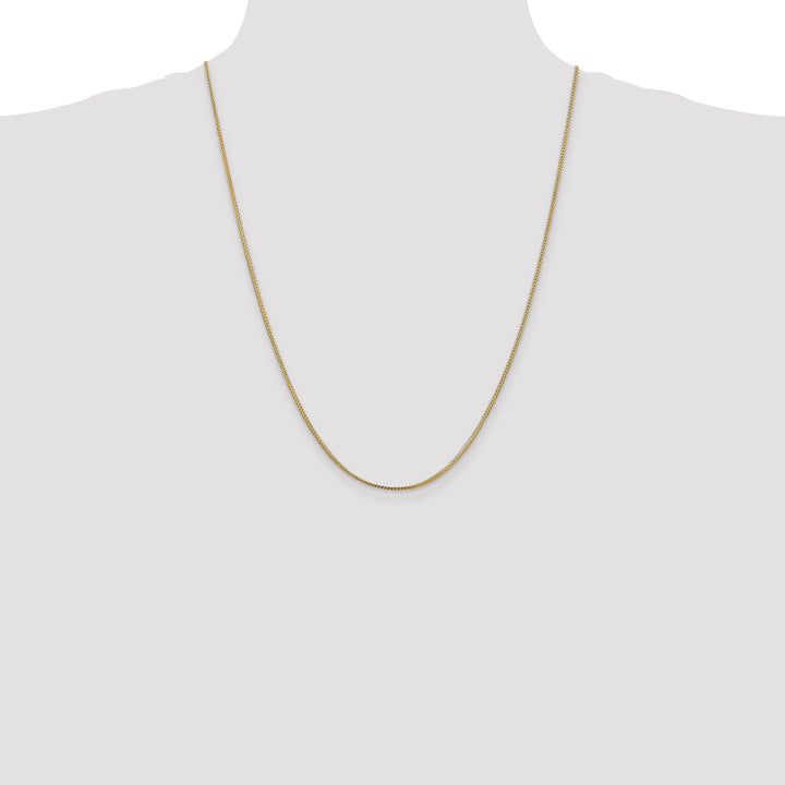 14k Yellow Gold Polished 1.00mm Franco Chain