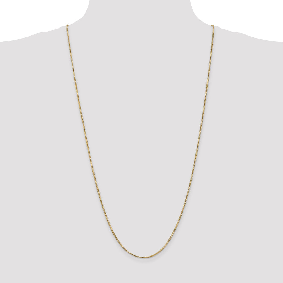 14k Yellow Gold Polished 1.00mm Franco Chain