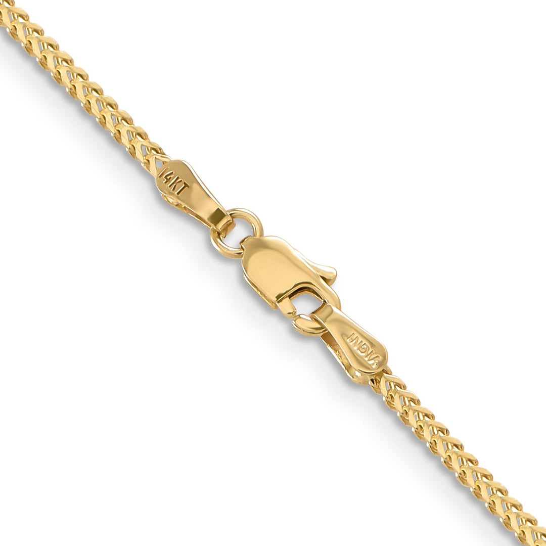 14k Yellow Gold Polished 1.30mm Franco Chain