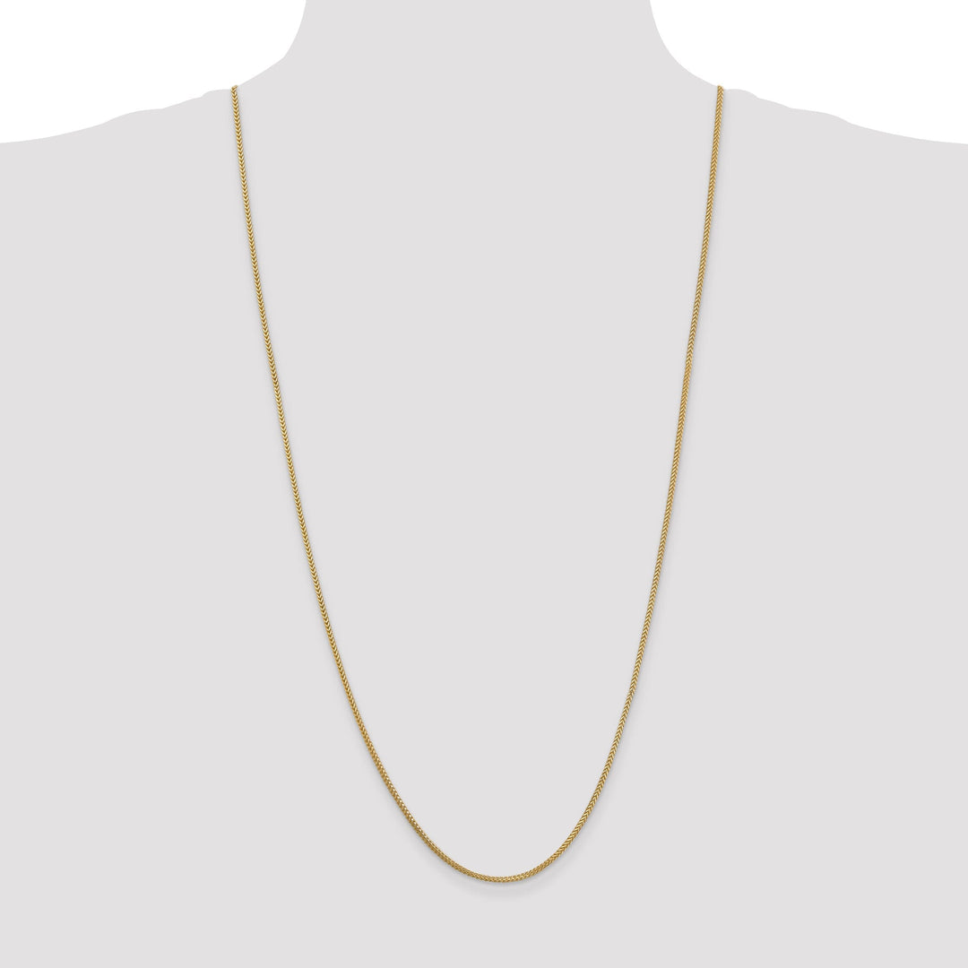 14k Yellow Gold Polished 1.30mm Franco Chain