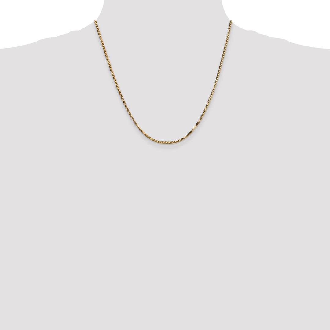 14k Yellow Gold Polished 1.50mm Franco Chain