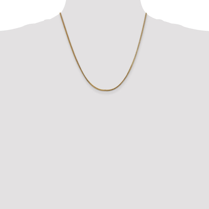 14k Yellow Gold Polished 1.50mm Franco Chain