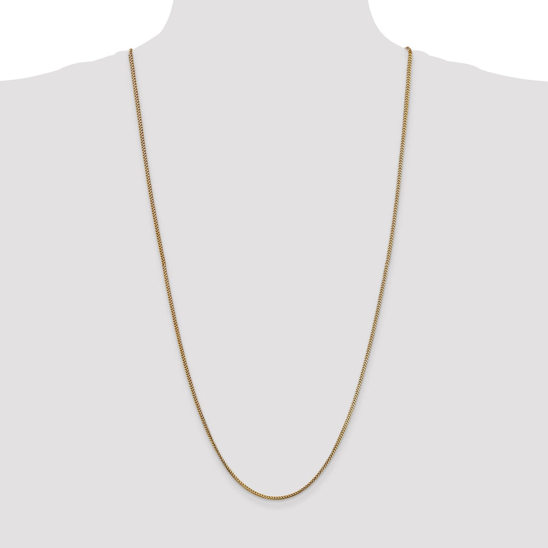 14k Yellow Gold Polished 1.50mm Franco Chain