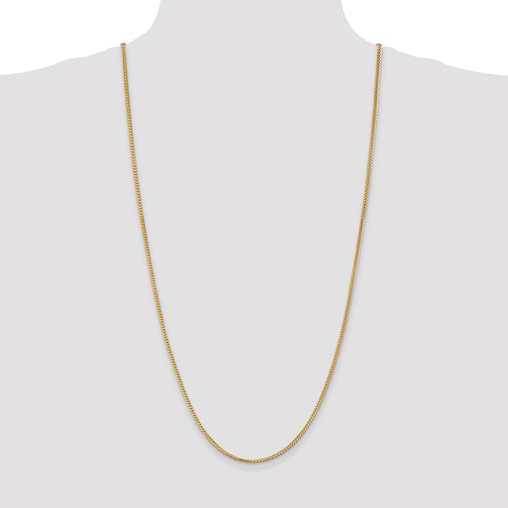 14k Yellow Gold Polished 2.00mm Franco Chain