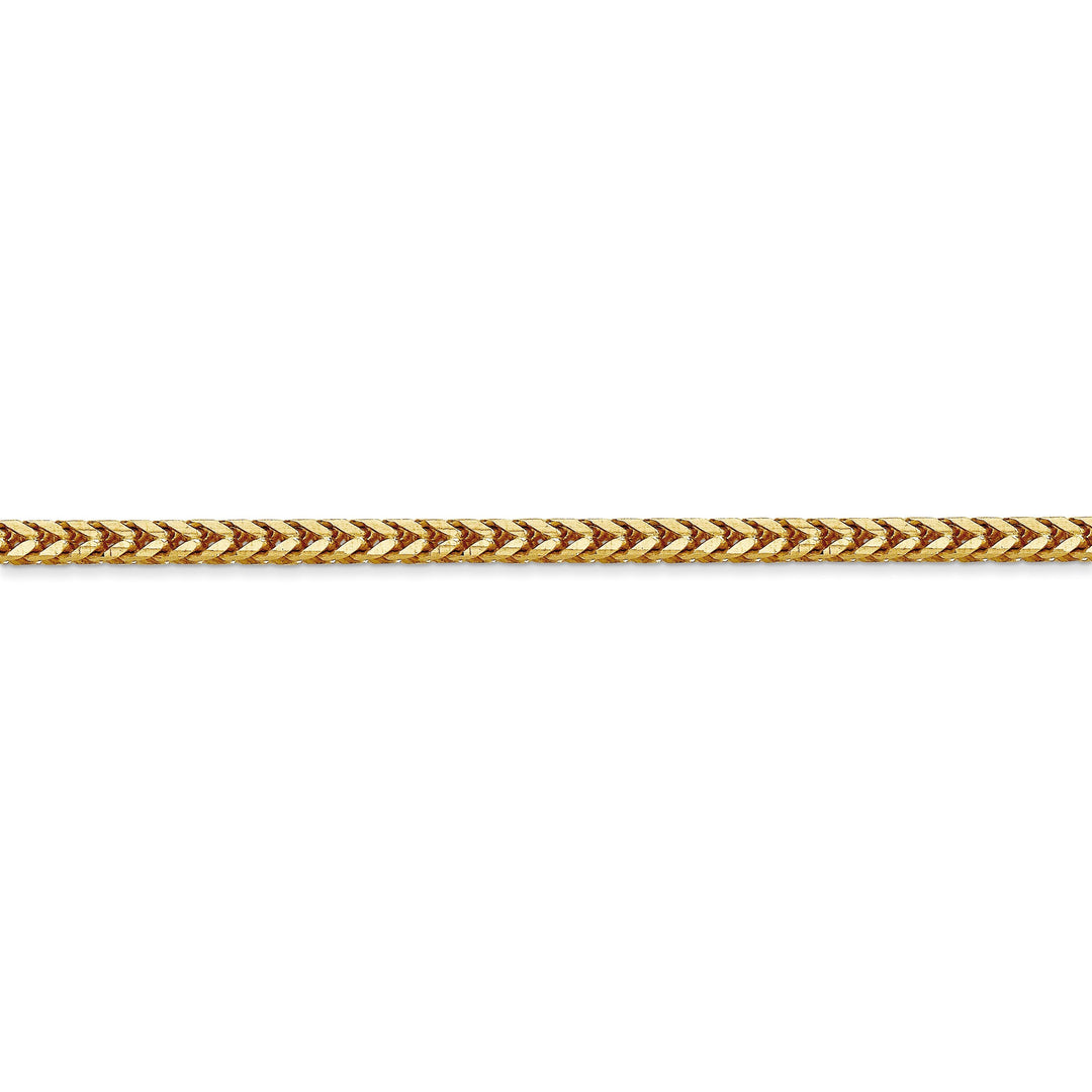14k Yellow Gold Polished 2.50mm Franco Chain