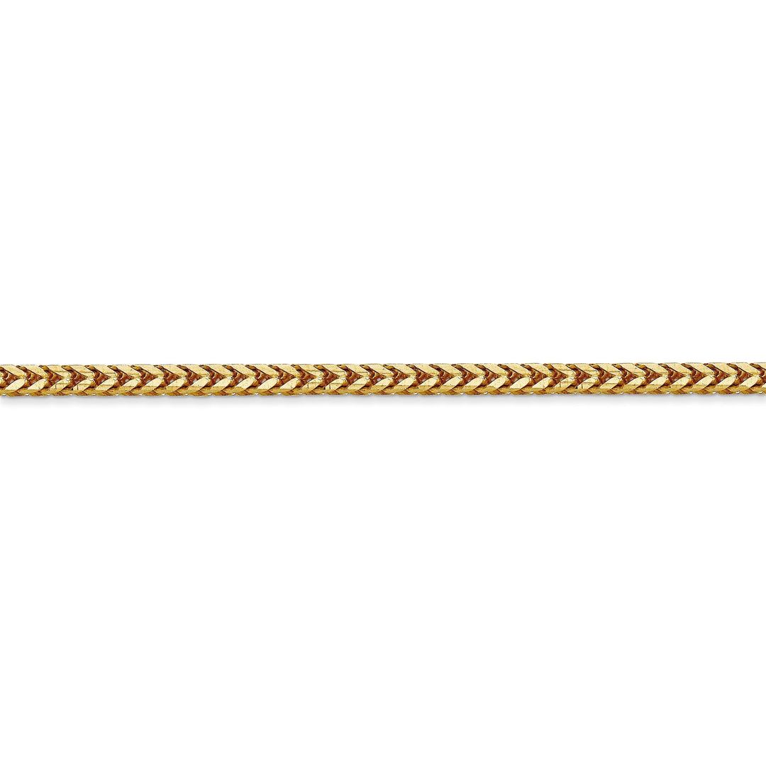 14k Yellow Gold Polished 2.50mm Franco Chain