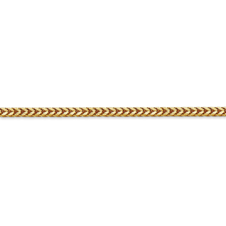 14k Yellow Gold Polished 2.50mm Franco Chain