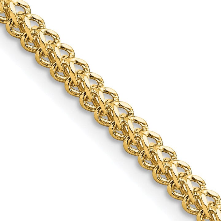 14k Yellow Gold Polished 2.50mm Franco Chain