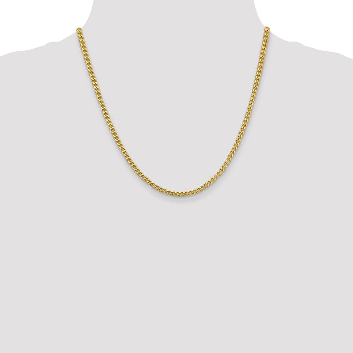 14k Yellow Gold Polished 3.00mm Franco Chain