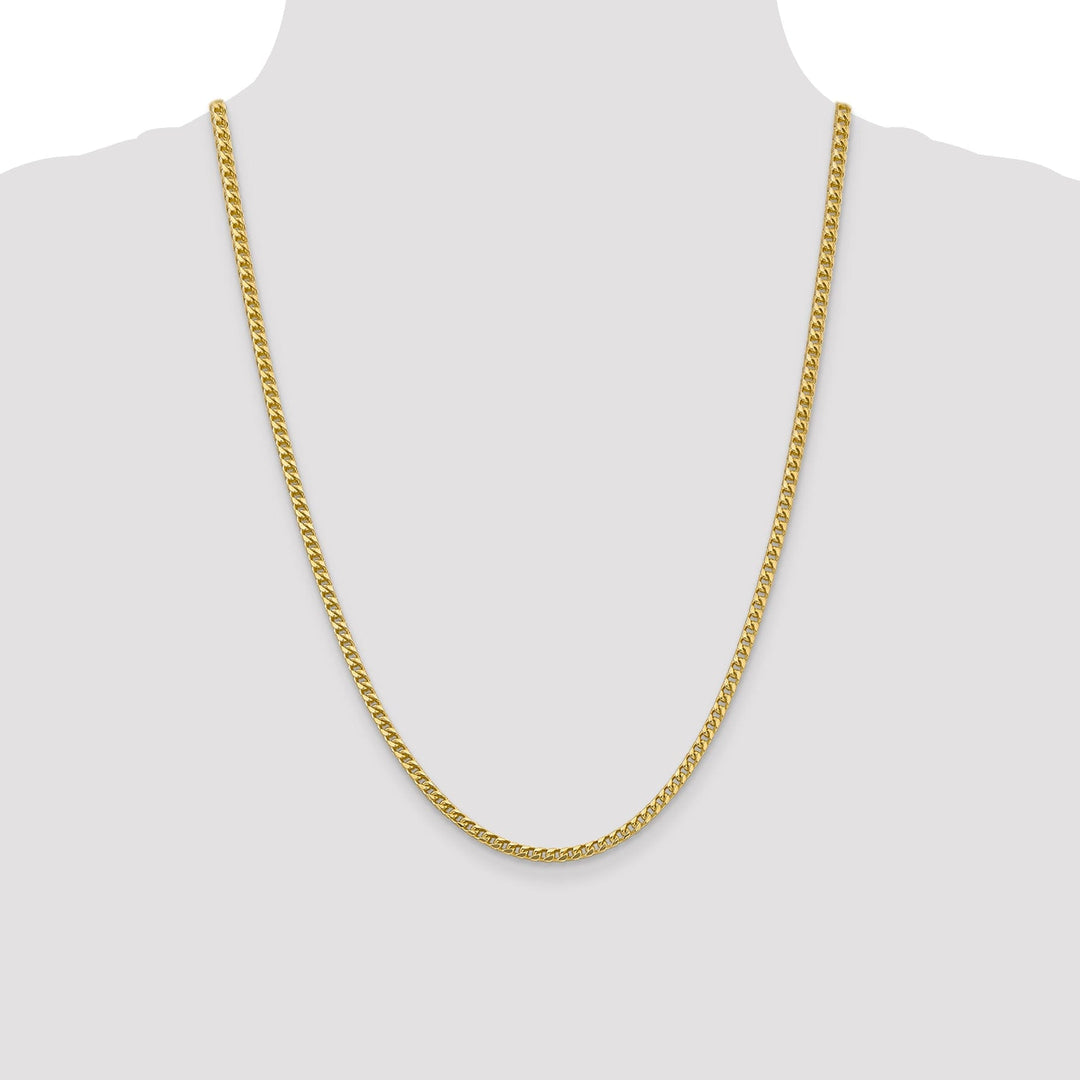 14k Yellow Gold Polished 3.00mm Franco Chain