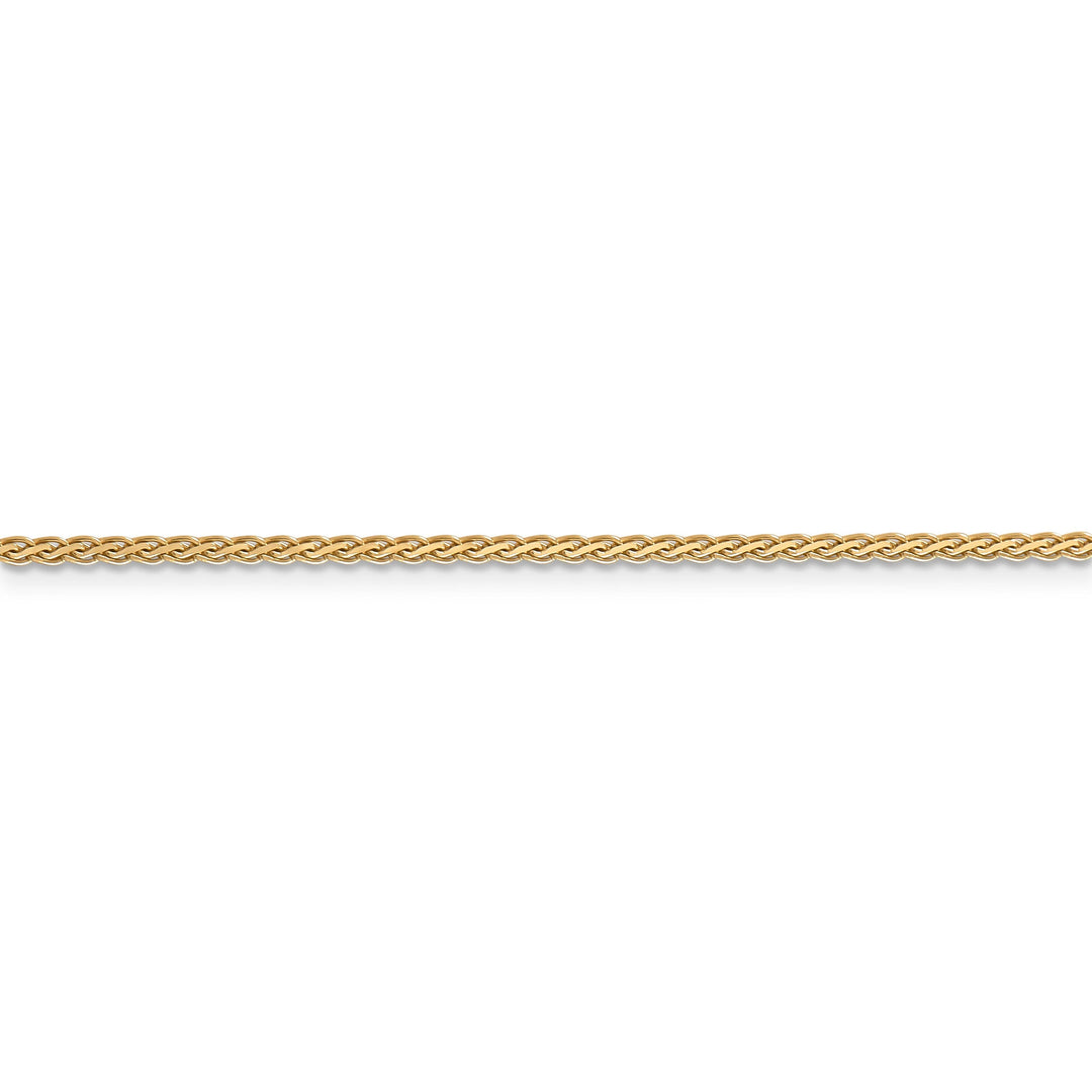 14k Yellow Gold Polished 1.80m Flat Wheat Chain