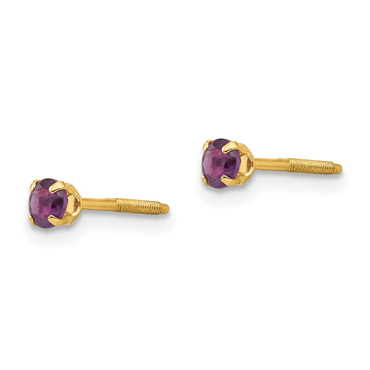 14k Yellow Gold Madi K Amethyst Earrings