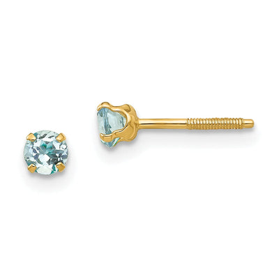 14k Yellow Gold Madi K Aquamarine Earrings at $ 69.38 only from Jewelryshopping.com
