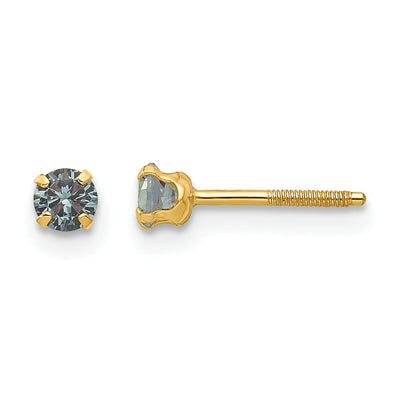14k Yellow Gold Alexandrite Birthstone Earrings at $ 53.99 only from Jewelryshopping.com