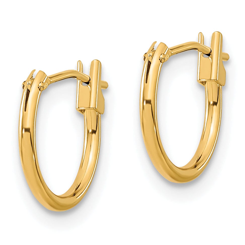 14k Yellow Gold Hoop Earrings