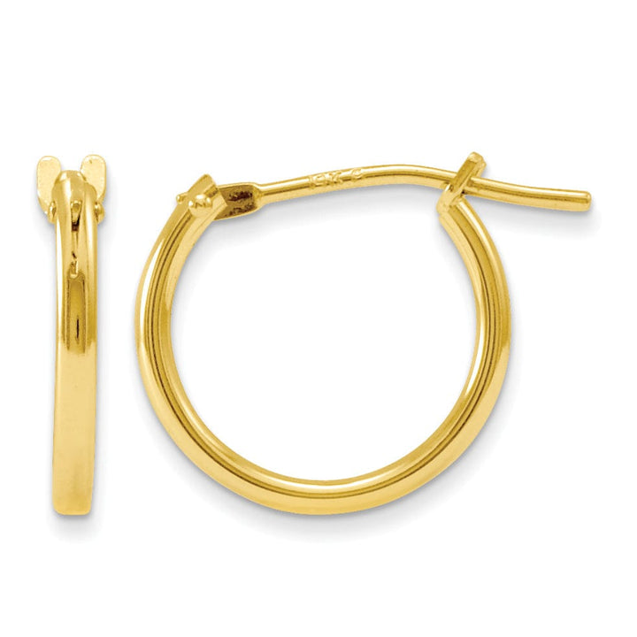 14k Yellow Gold Hoop Earrings