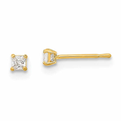 14k 2mm Square Basket Set Stud Earrings at $ 20.96 only from Jewelryshopping.com