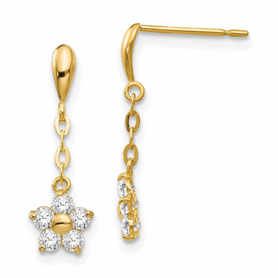 14k Madi K Flower Dangle Post Earrings at $ 65.45 only from Jewelryshopping.com