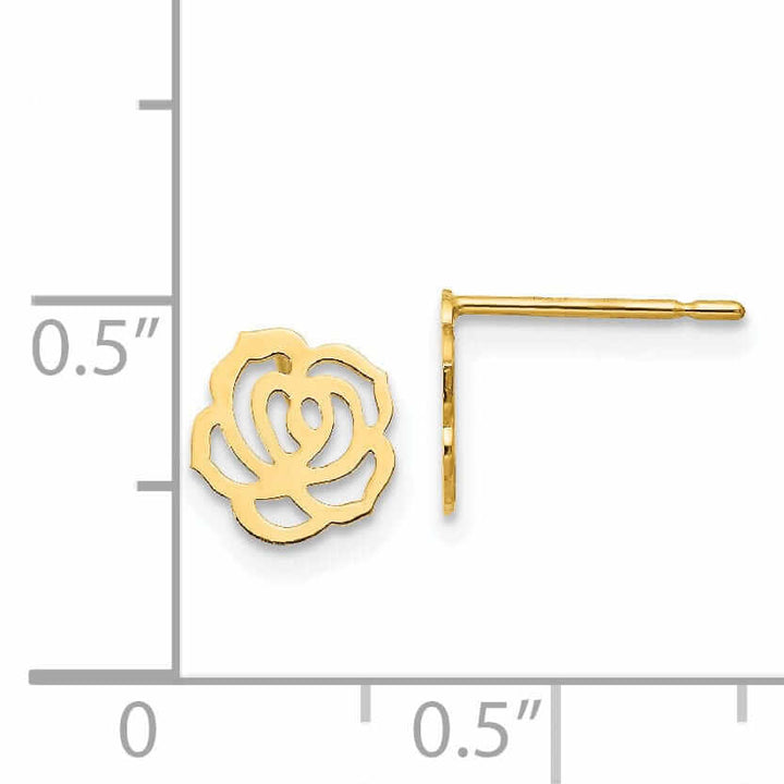 14k Madi K Childrens Flower Post Earrings