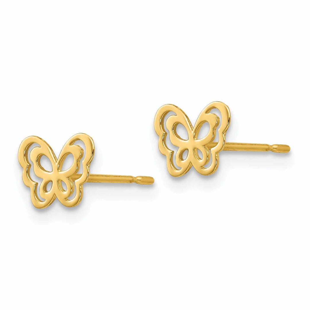 14k Madi K Childrens Butterfly Post Earrings