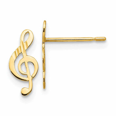 14k Madi K Music Note Post Earrings at $ 43.01 only from Jewelryshopping.com