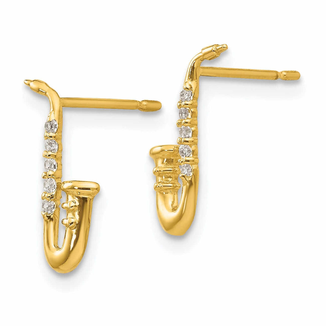 14k Madi K Saxaphone Post Earrings