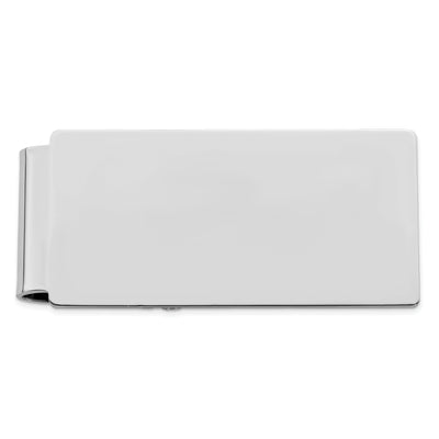 Rhodium Plated Polished Hinged Money Clip at $ 48.84 only from Jewelryshopping.com