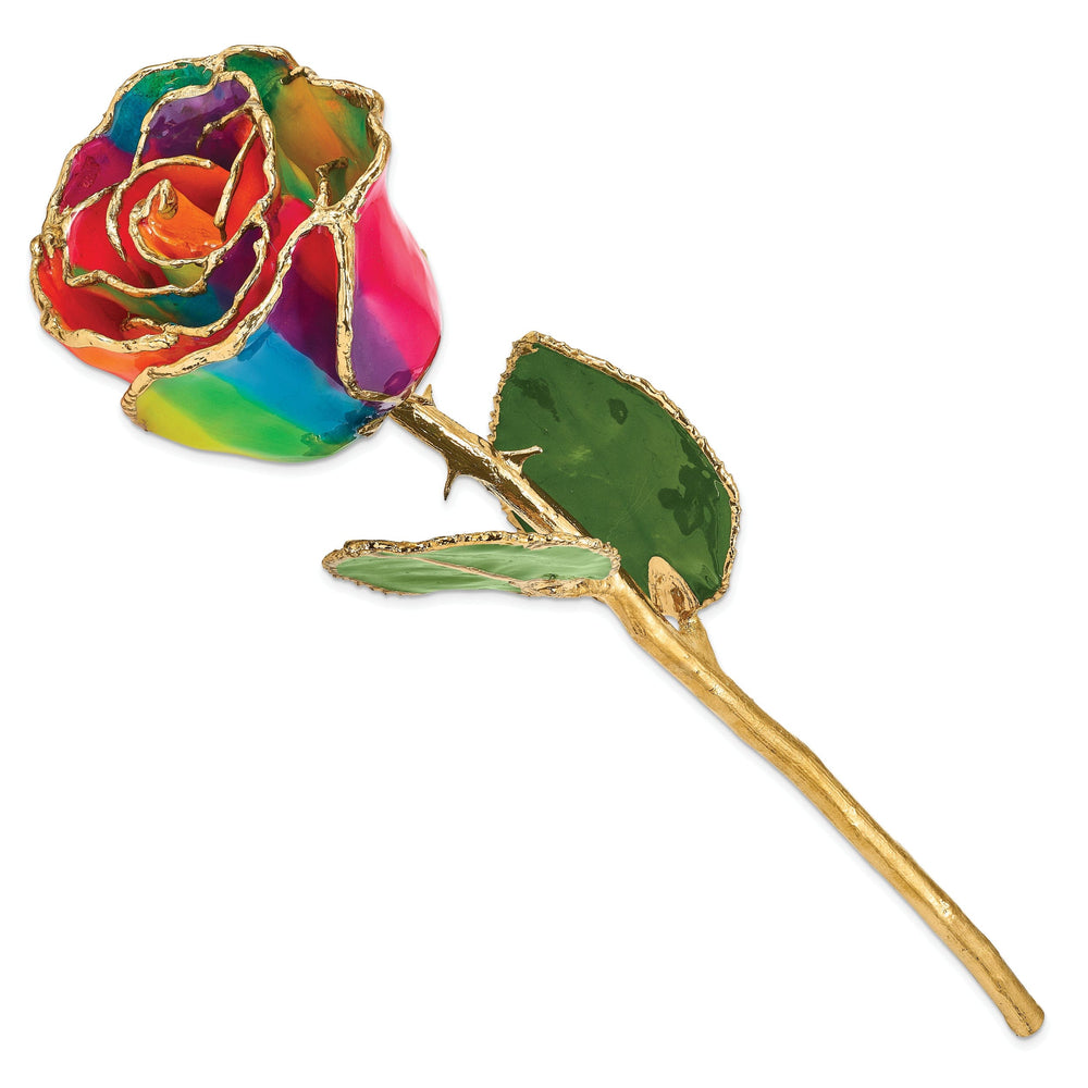 24k Gold Plated Paradise Neon Tie Dyed Rose