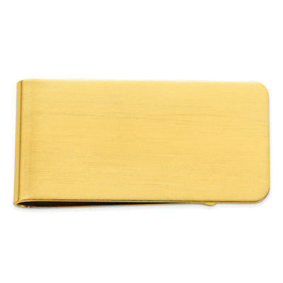 Gold Plated Satin Rectangle Money Clip at $ 39.96 only from Jewelryshopping.com