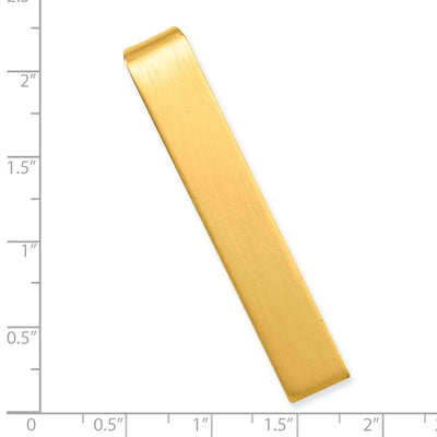 Gold Plated Satin Tie Bar at $ 44.4 only from Jewelryshopping.com