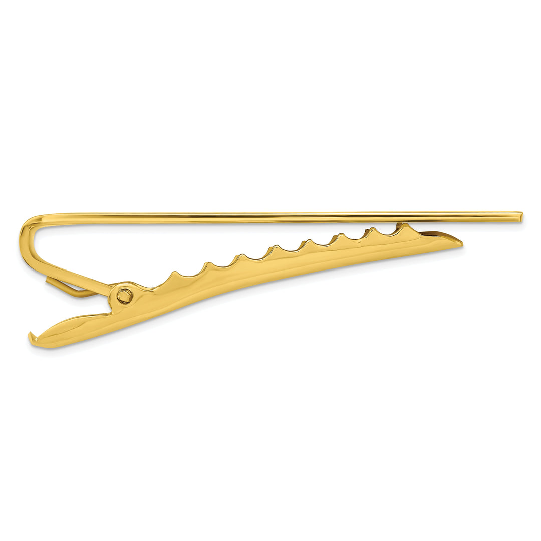 Gold Plated .01 Carat Diamond Tie Bar