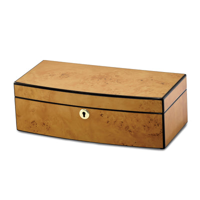 Burlwood Veneer High Gloss Tray Jewelry Box at $ 161.5 only from Jewelryshopping.com