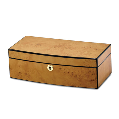 Burlwood Veneer High Gloss Tray Jewelry Box at $ 161.5 only from Jewelryshopping.com