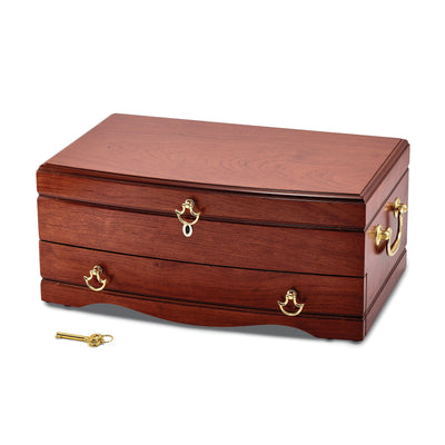 Cherry Bubinga Veneer 1-drawer Jewelry Chest at $ 271.7 only from Jewelryshopping.com