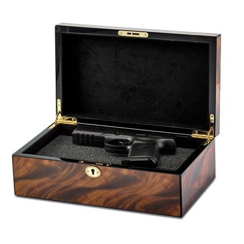 Tiger Wood Veneer Multi Use Collector Box