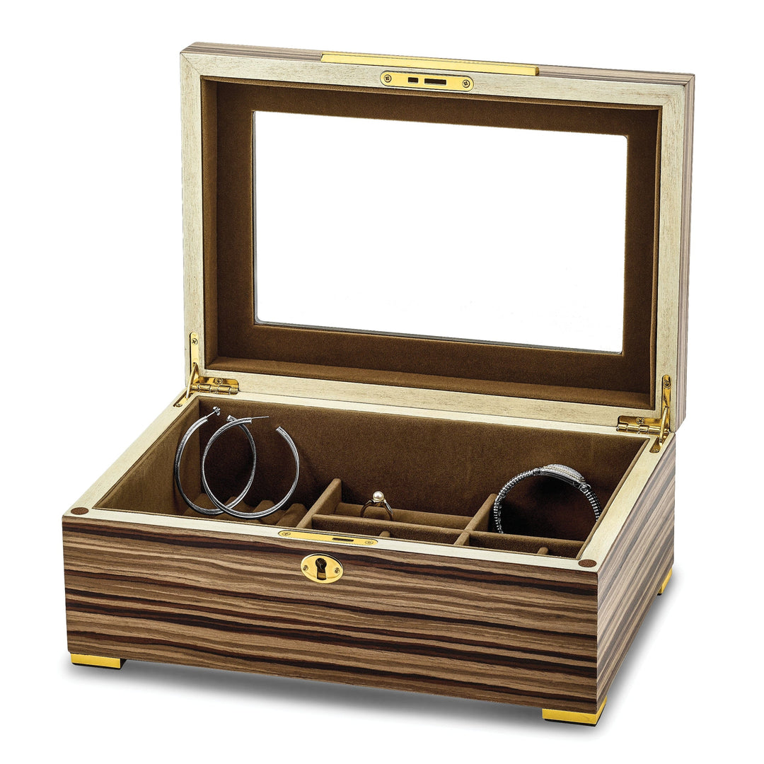 South American Matte Veneer Locking Watch Case