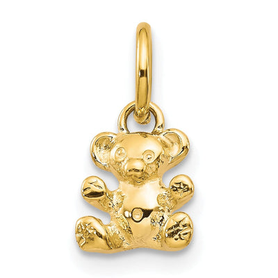 14k Yellow Gold Polished Teddy Bear Pendant at $ 63.31 only from Jewelryshopping.com