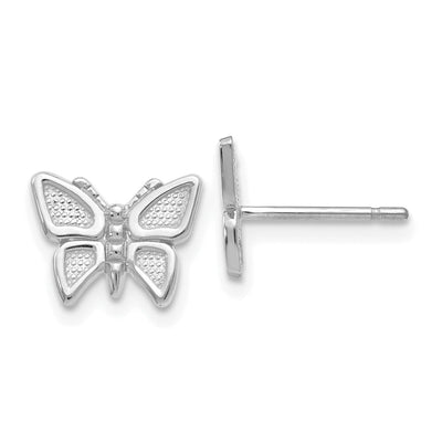 14k White Gold Butterfly Earrings at $ 89 only from Jewelryshopping.com