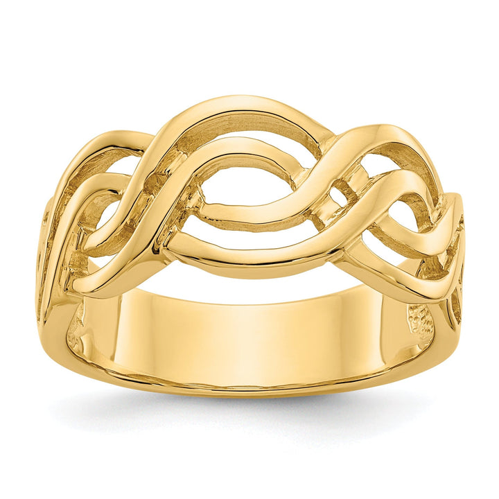 14k Yellow Gold Timeless Creations Infinity Ring