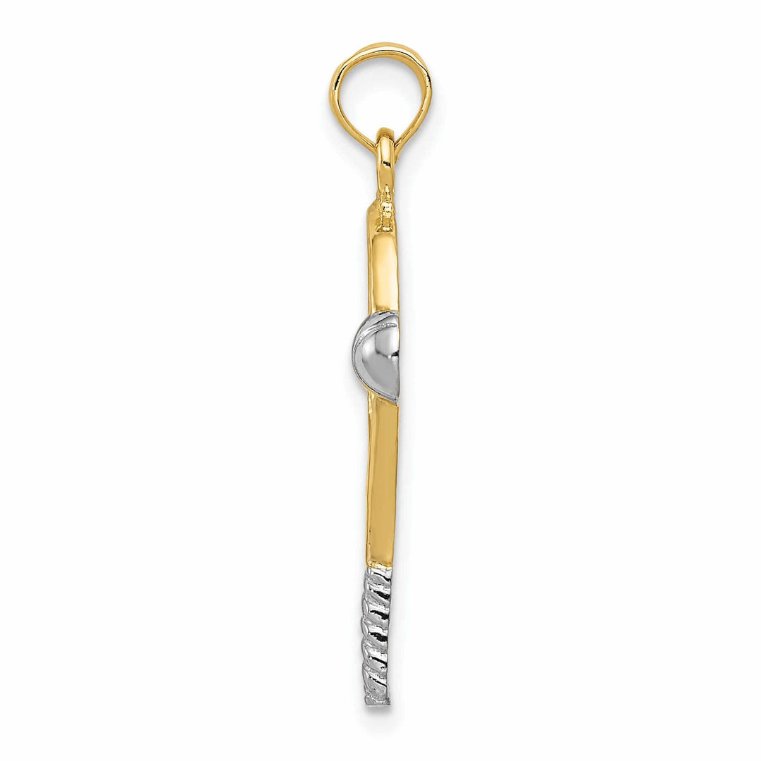 14 Yellow Gold Tennis with Ball Racquet Pendant