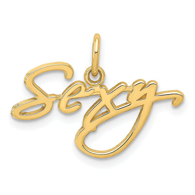 14k Yellow Gold Sexy Charm Pendant at $ 70.47 only from Jewelryshopping.com