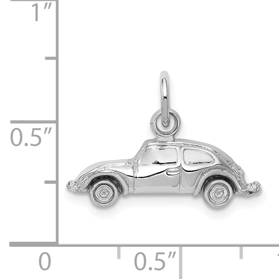 14k White Gold Car Charm
