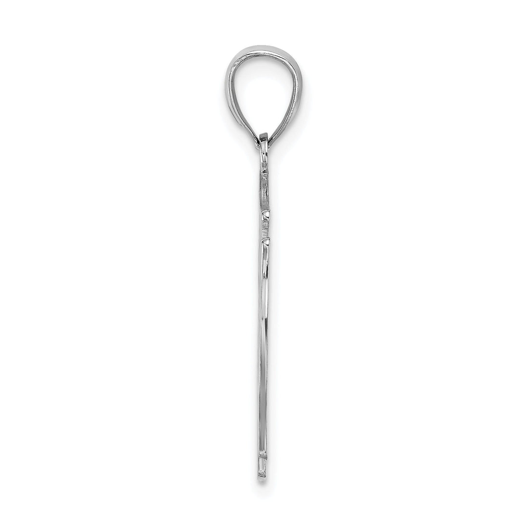 14k White Gold Polished Finish VFD MEMBER in Shield Charm Pendant