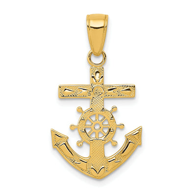 14k Yellow Gold Mariner's Cross Pendant at $ 96.22 only from Jewelryshopping.com