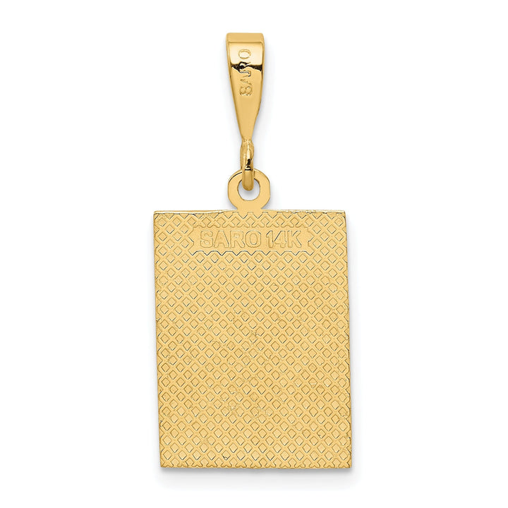 14k Yellow Gold Strength Pendant