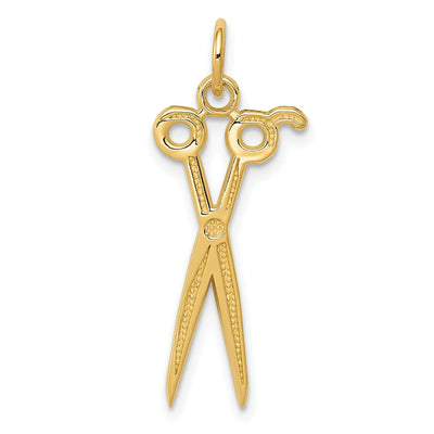 Polished 14k Yellow Gold Scissors Charm Pendant at $ 75.34 only from Jewelryshopping.com